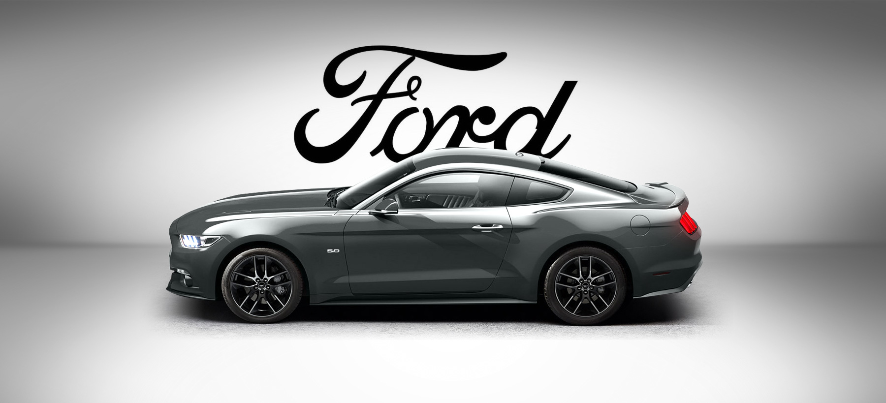 Directeur artistique freelance - Ford Mustang - Bannière publicitaire